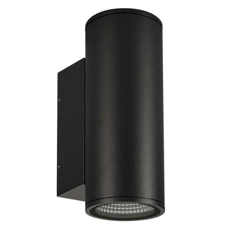 Уличный настенный светодиодный светильник LGD-Forma черного цвета