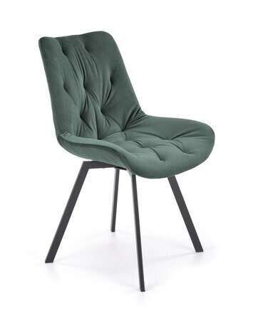 Стул вращающийся K519 темно-зеленого цвета