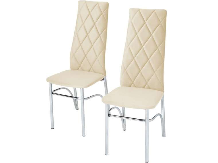 Комплект из двух стульев Малибу бежевого цвета