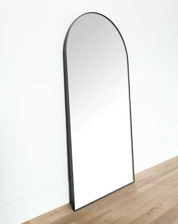 Напольное зеркало Савона 101х208 в раме черного цвета