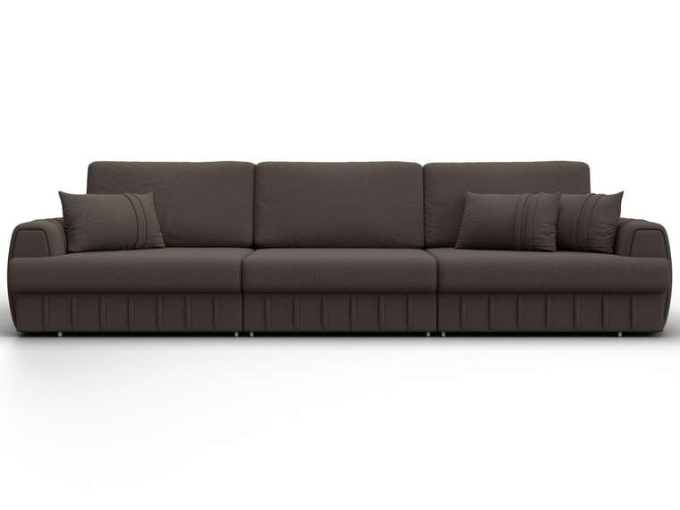 Диван-кровать Лига-057 Лонг коричневого цвета