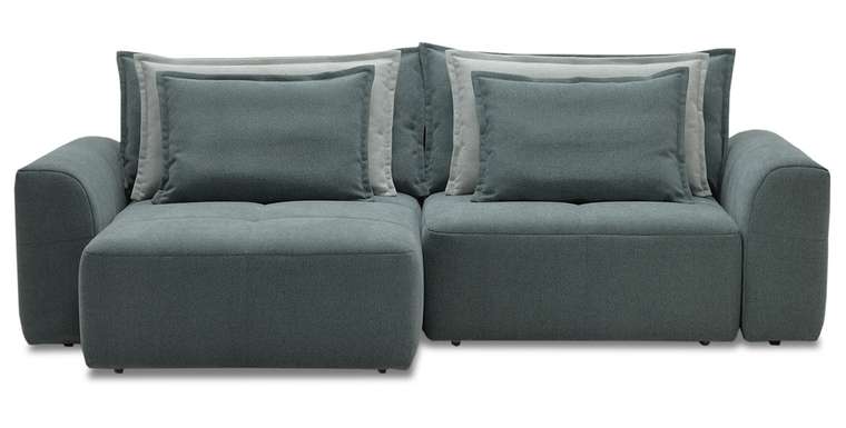 Угловой диван-кровать Ладья Ройс зеленого цвета