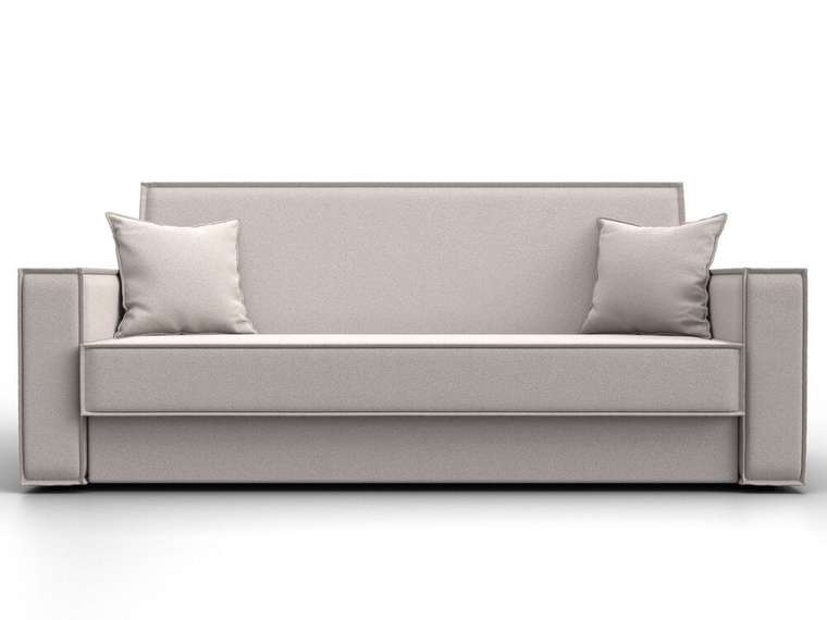 Диван-кровать Куба светло-бежевого цвета (замша)