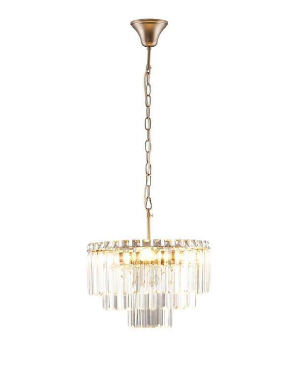 Люстра подвесная Crystal V10736-4P цвета хром