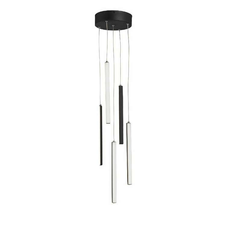 Подвесной светильник V3045-1/5S (металл, цвет черный)
