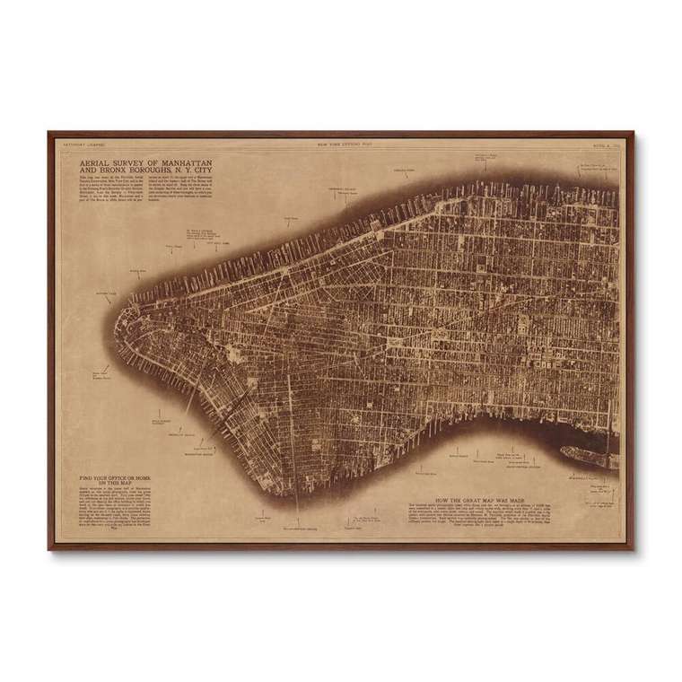 Репродукция картины на холсте Нью-Йорк, фото I, 1922г.