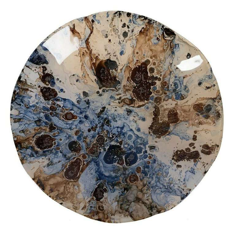 Блюдо Синий Коричневый 29 x 29 x 5