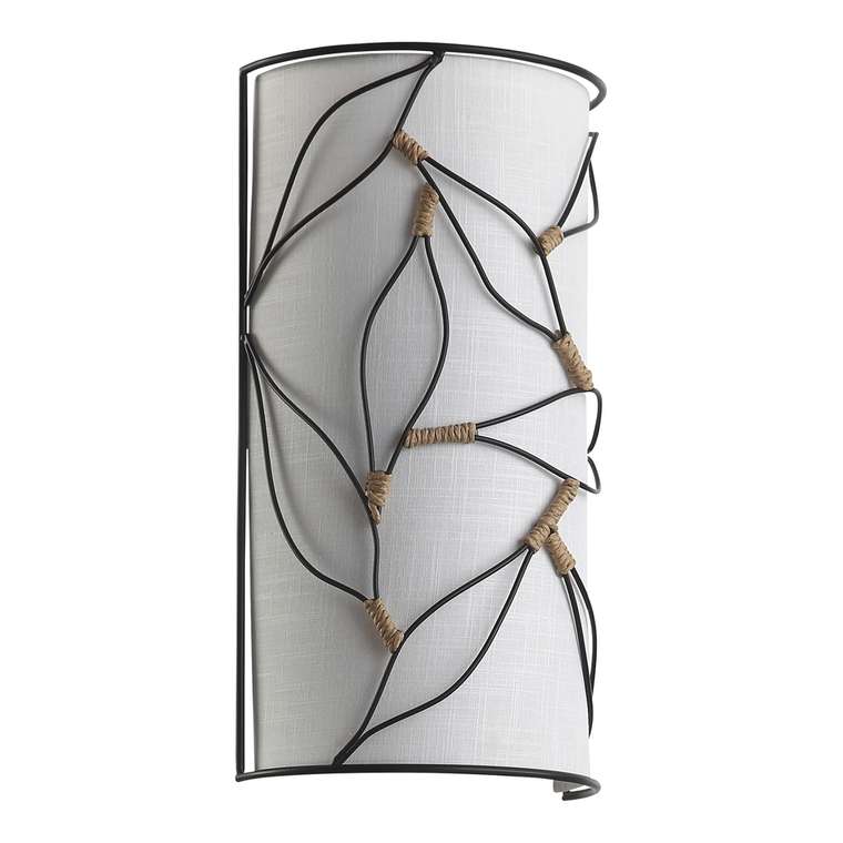 Светильник настенный ST-Luce Черный/Бежевый E27 2*60W ROOT