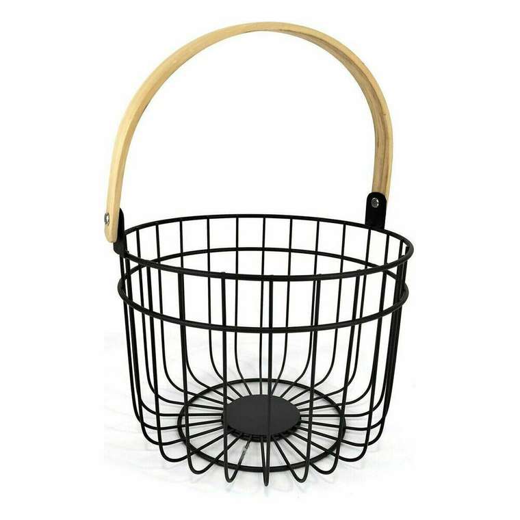 Декоративная корзина Quttin Rustic Круглая 4 mm 28 x 26,5 x 22 cm (12 штук)