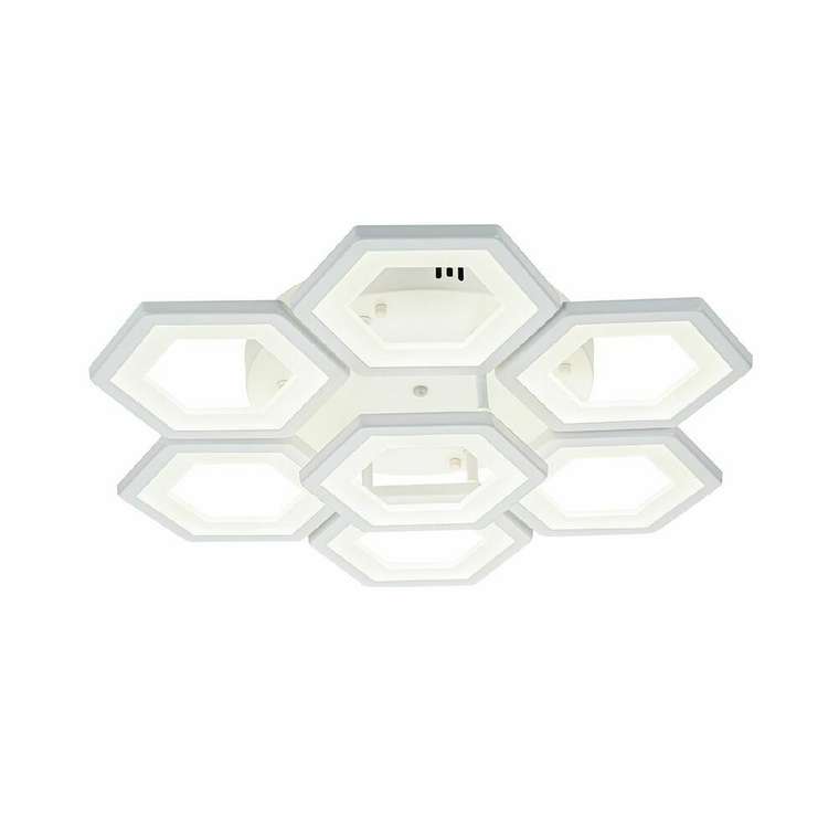 Потолочная люстра HEXAGON 10204/7LED (акрил, цвет белый)