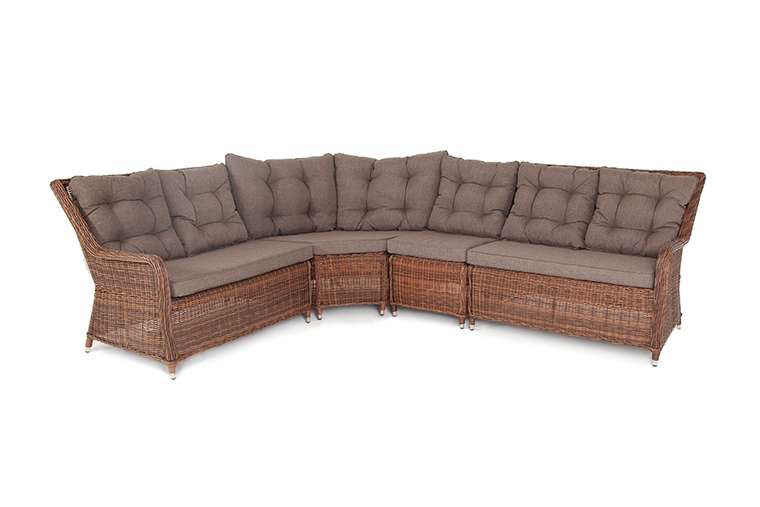Модульный диван Бергамо коричневого цвета