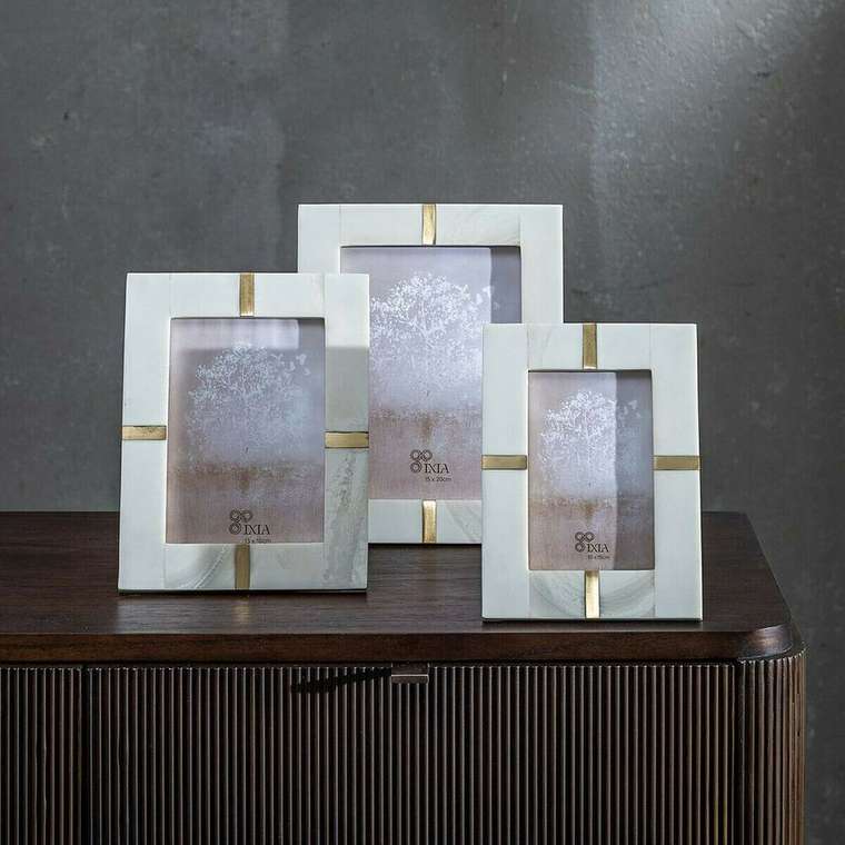 Фоторамка Кремовый Позолоченный Смола Медь 10 x 15 cm 15 x 1,5 x 20 cm