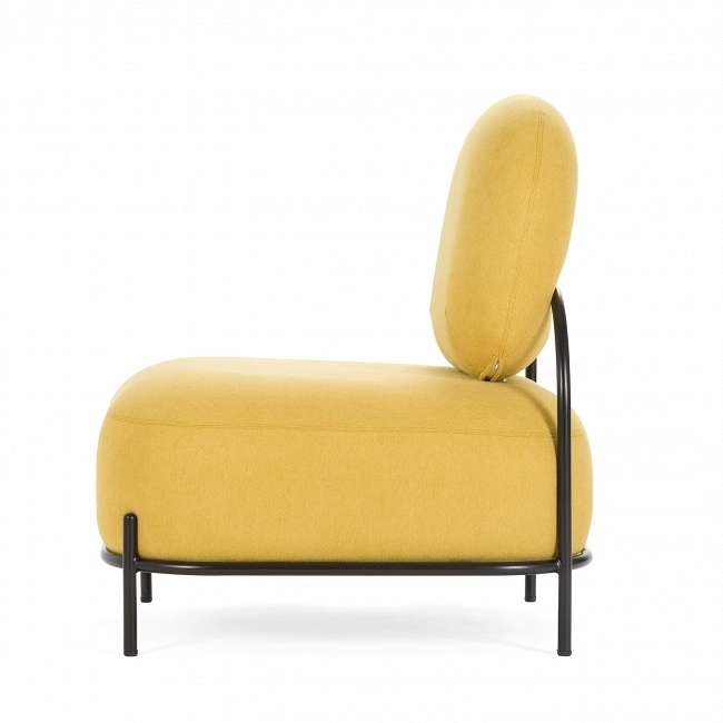 Дизайнерское кресло Pawai горчичного цвета