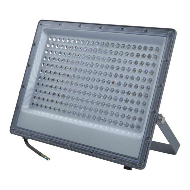 Прожектор ULF-F50B-200W/6500K IP65 200-240V GREY (пластик, цвет прозрачный)