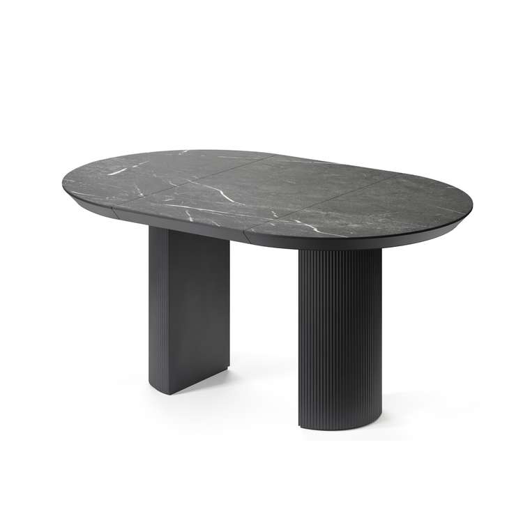 Обеденный стол раздвижной Вега ХL черного цвета