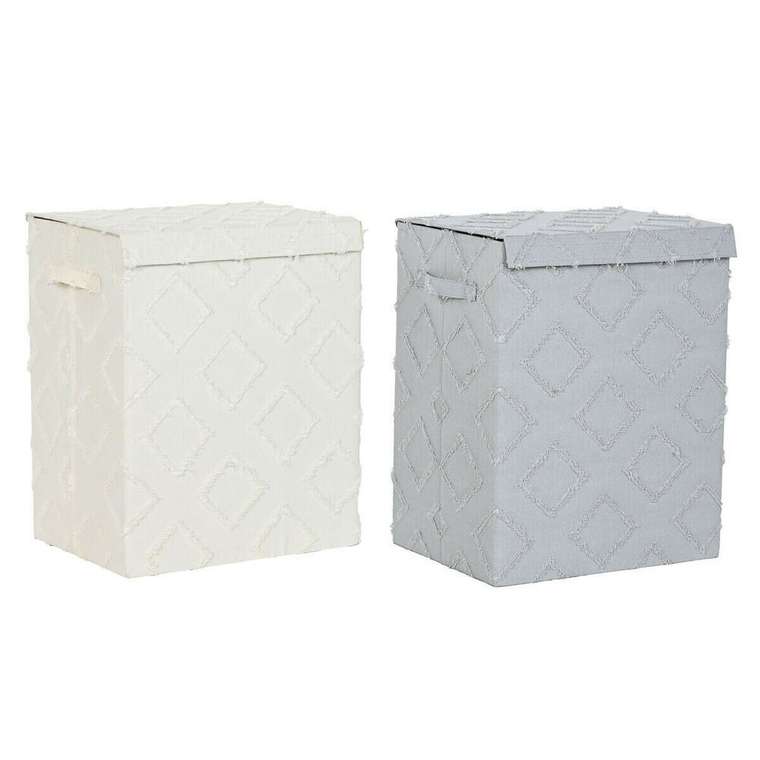 Корзина Home ESPRIT Серый Кремовый 40 x 30 x 50 cm (2 штук)