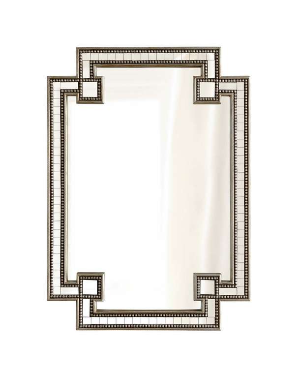 Настенное зеркало Йорк 65х96 серебряного цвета