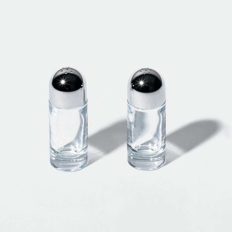 Солонка из стали и стекла