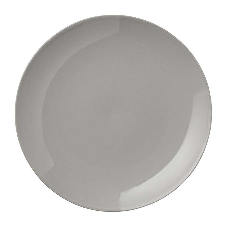 Керамическая тарелка серого цвета