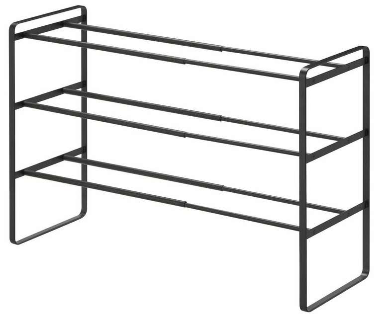 Обувница раздвижная Frame черного цвета