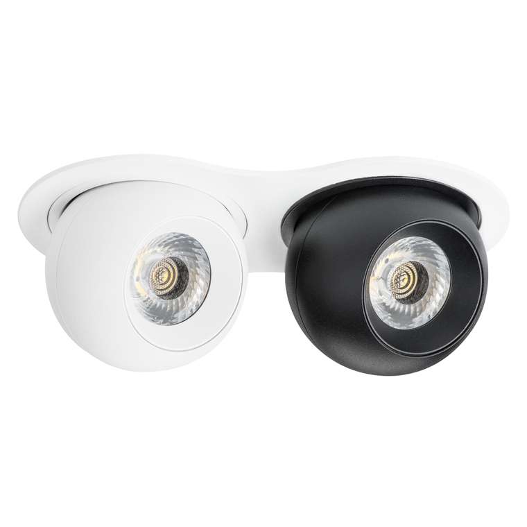Светильник INTERO LED 9W*2 850LM*2 24G БЕЛЫЙ/ЧЕРНЫЙ 4000K (217626+217064+217074)