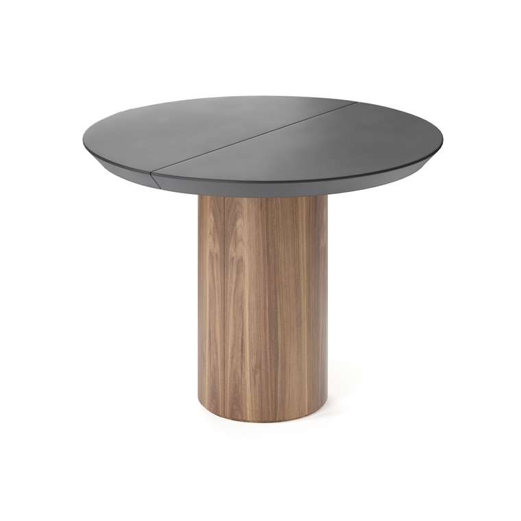 Обеденный стол раздвижной Ансер L на коричневом основании