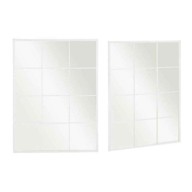 Настенное зеркало JY21100W Белый Окно 90 x 120 x 2 cm Прямоугольный