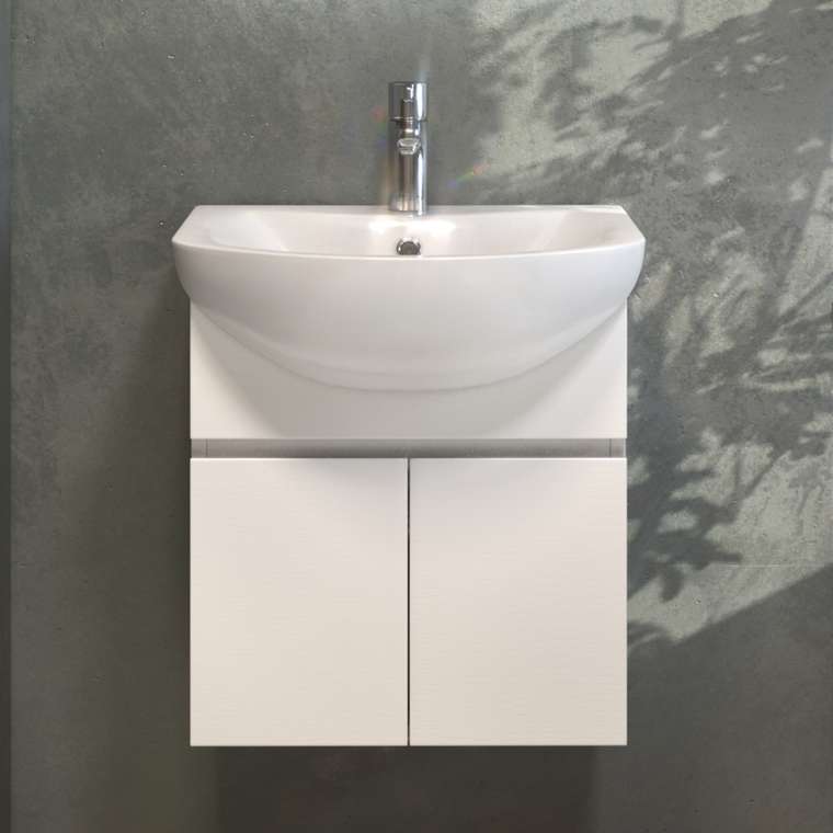 Тумба под раковину Винг 50 белого цвета