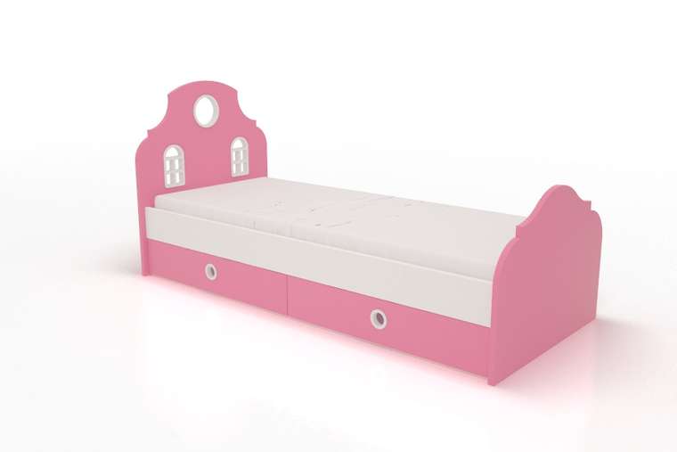 Кровать "Амстердам" розовая L 200х80