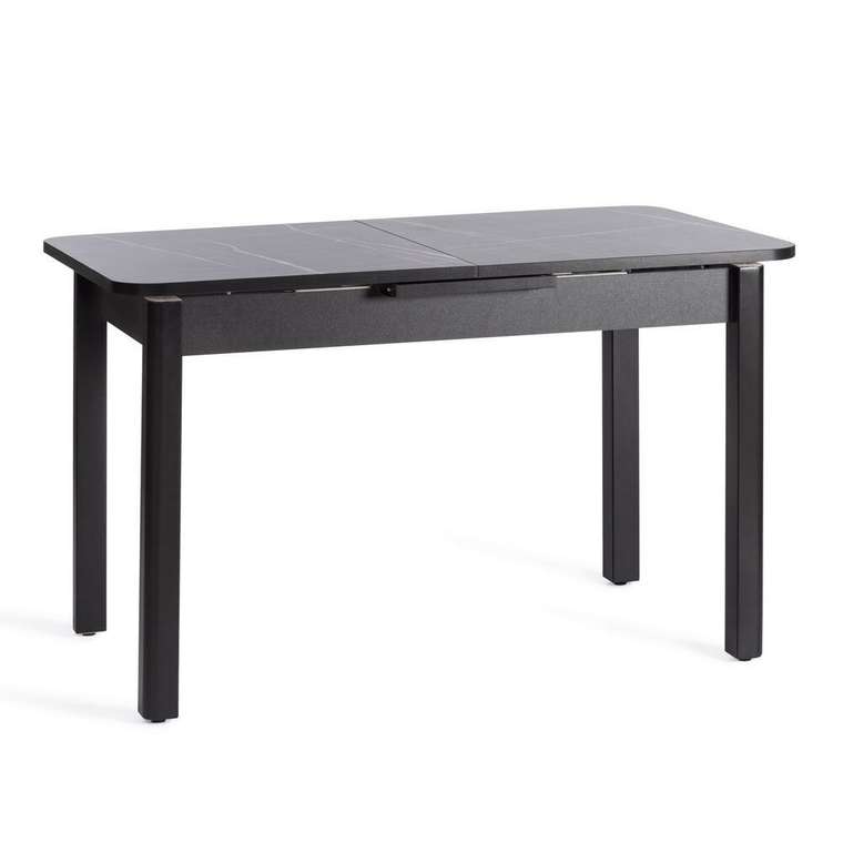 Раздвижной обеденный стол Aligery черного цвета