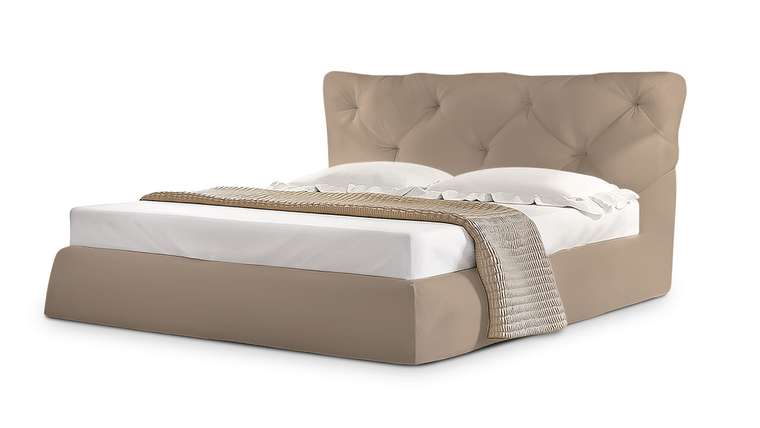 Кровать Тесей 140х200 коричневого цвета