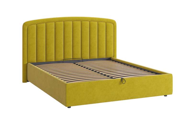 Кровать Сиена 2 160х200 желто-зеленого цвета с подъемным механизмом