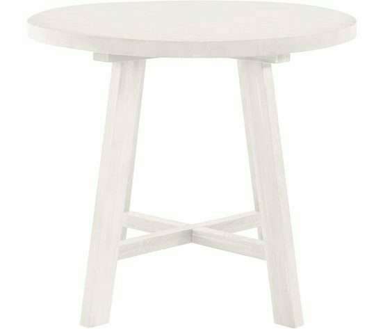 Обеденный стол из массива дуба Таула в белом цвете