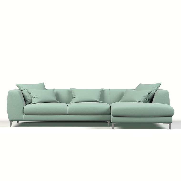 Угловой диван Elegant мятного цвета
