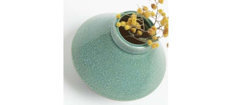 Керамическая ваза Cokkie светло-зеленого цвета