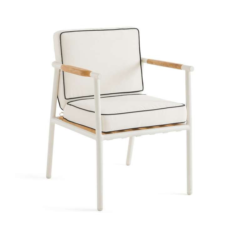 Кресло столовое для сада Isabbo белого цвета