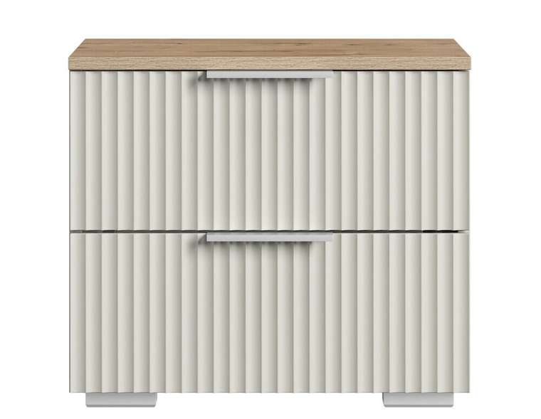 Тумба прикроватная Ингрия светло-серого цвета