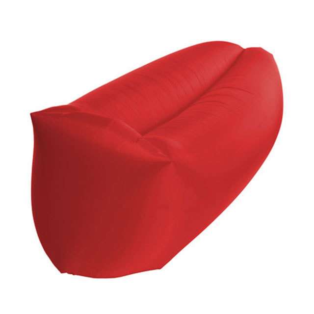 Надувной лежак Air Puf красного цвета 