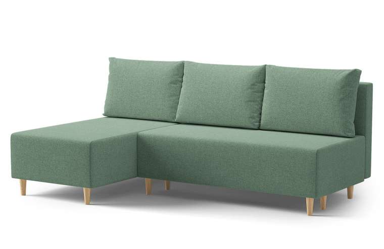 Угловой диван-кровать Марло зеленого цвета