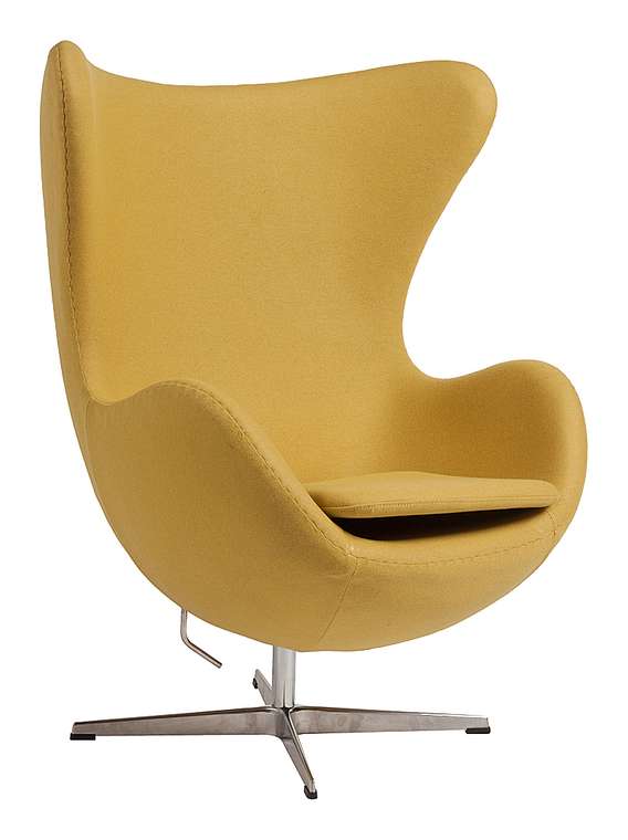  Кресло Egg Chair желтого цвета