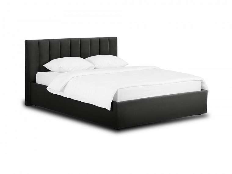 Кровать Queen Sofia 160х200 Lux черного цвета с подъемным механизмом