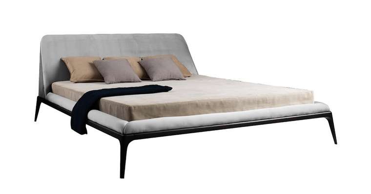 Кровать Liberty 160х200 светло-серого цвета