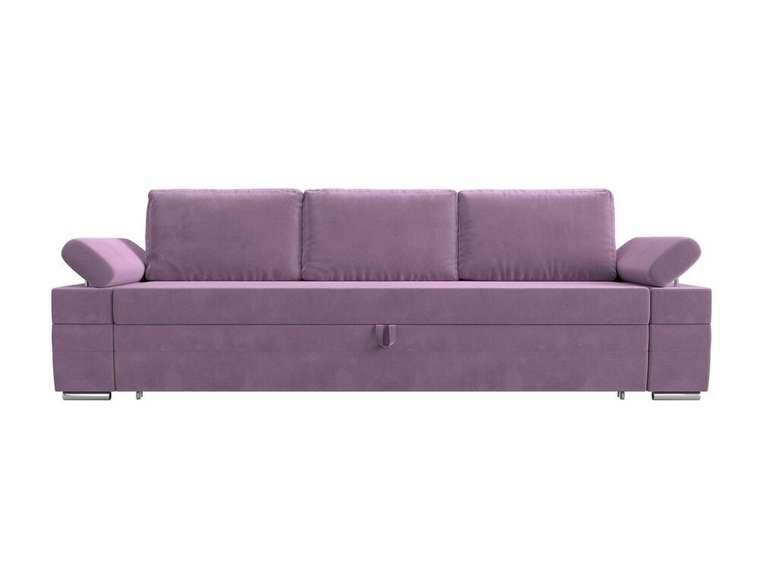 Прямой диван-кровать Канкун сиреневого цвета