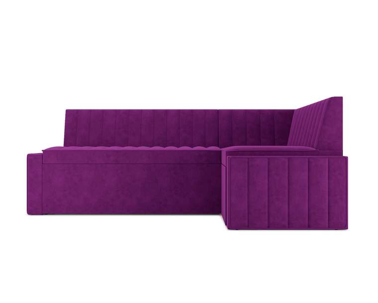 Угловой диван-кровать Вермут М фиолетового цвета правый угол