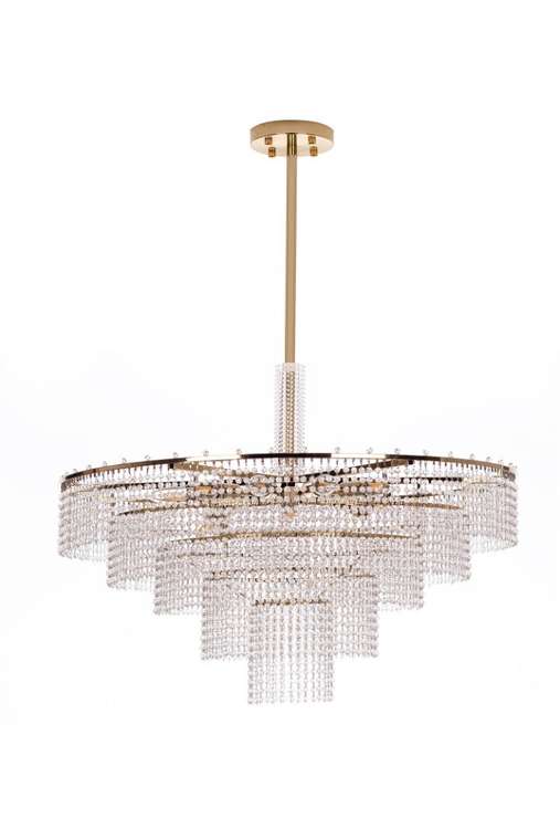 Подвесная люстра Celestia D600 золотого цвета