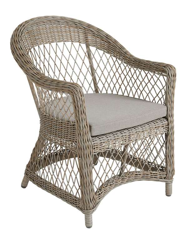 Кресло плетеное Kamomill бежевого цвета