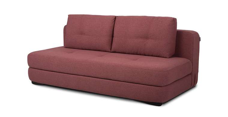 Прямой диван-кровать Арно красного цвета