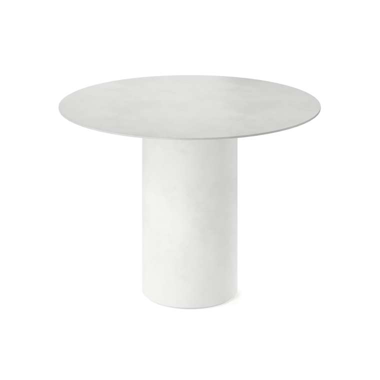 Обеденный стол круглый Вуррен белого цвета