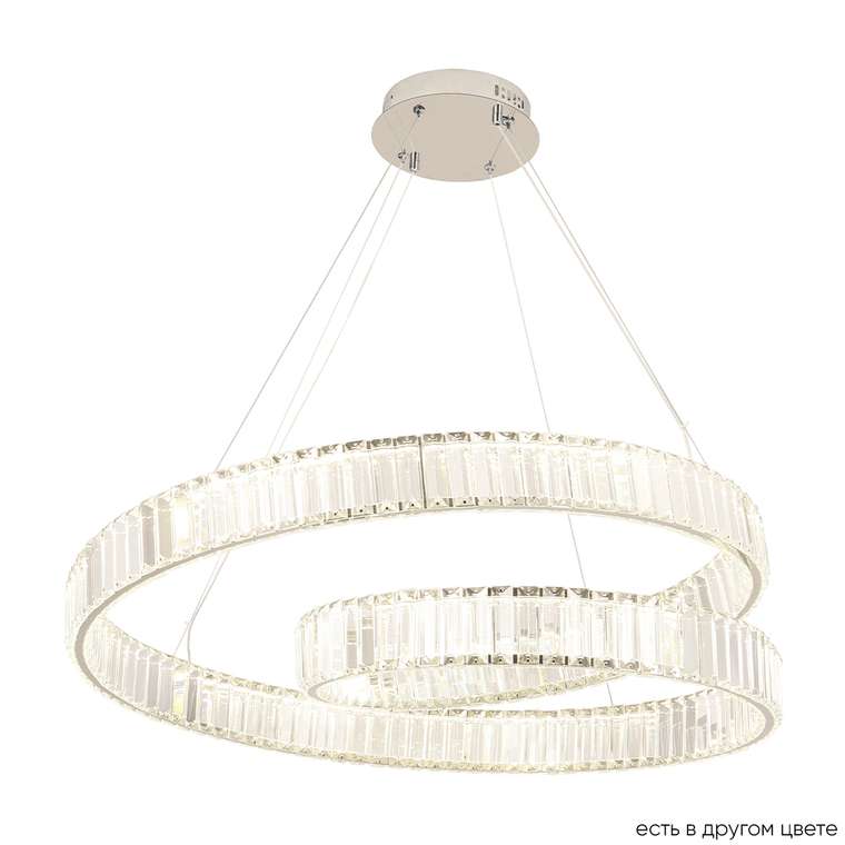 Хрустальная люстра MUSIKA SP120W LED CHROME (хрусталь, цвет прозрачный)