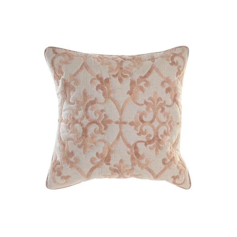 Подушка DKD Home Decor 50 x 15 x 50 см Бежевый Розовый Алюминий традиционный 50 x 1 x 50 см